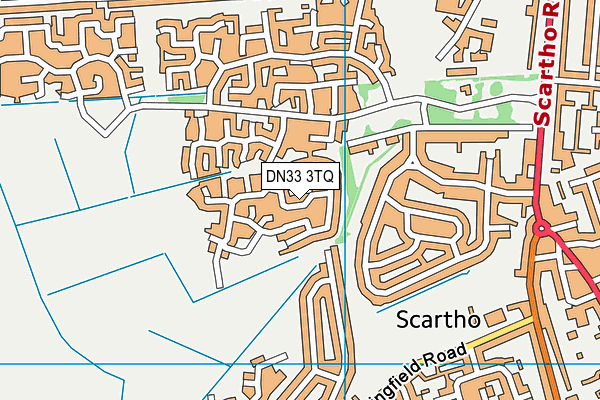 DN33 3TQ map - OS VectorMap District (Ordnance Survey)