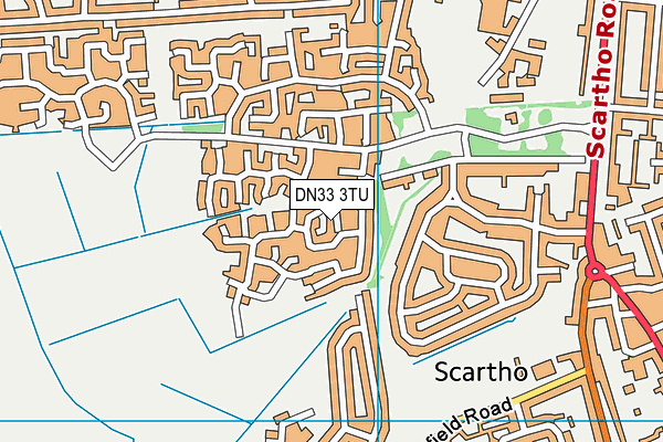 DN33 3TU map - OS VectorMap District (Ordnance Survey)