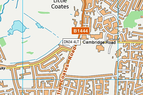DN34 4LT map - OS VectorMap District (Ordnance Survey)