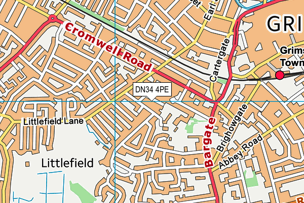 DN34 4PE map - OS VectorMap District (Ordnance Survey)