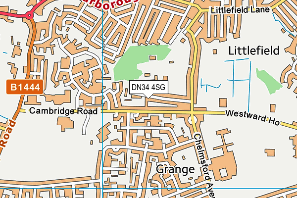 DN34 4SG map - OS VectorMap District (Ordnance Survey)