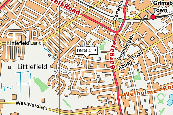 DN34 4TP map - OS VectorMap District (Ordnance Survey)