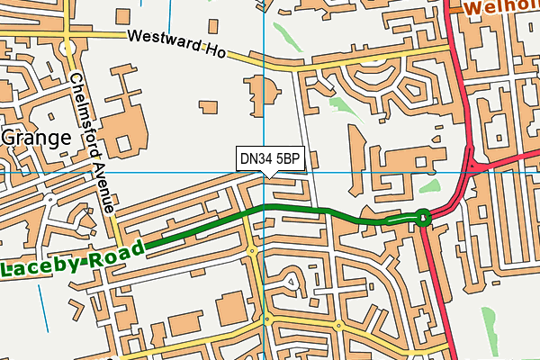 DN34 5BP map - OS VectorMap District (Ordnance Survey)