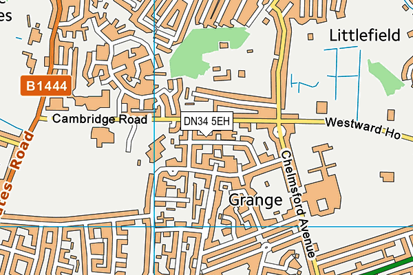 DN34 5EH map - OS VectorMap District (Ordnance Survey)