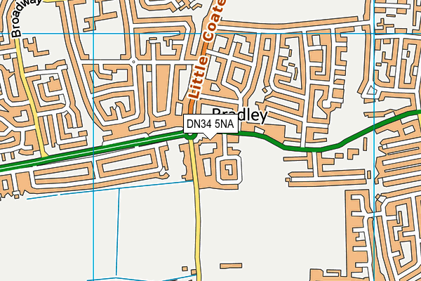 DN34 5NA map - OS VectorMap District (Ordnance Survey)