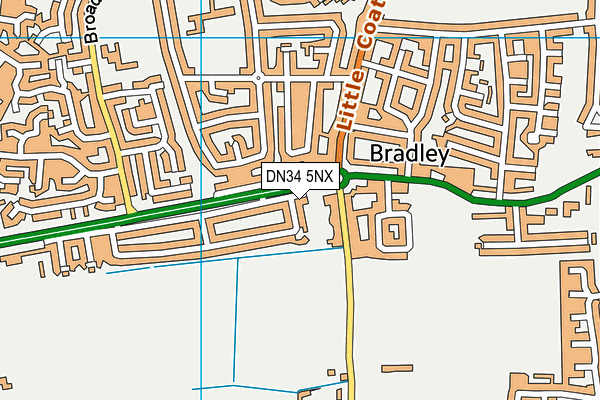 DN34 5NX map - OS VectorMap District (Ordnance Survey)