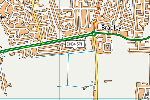 DN34 5PH map - OS VectorMap District (Ordnance Survey)