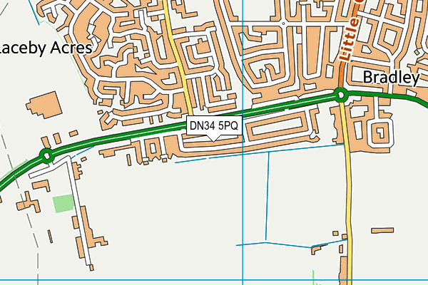 DN34 5PQ map - OS VectorMap District (Ordnance Survey)