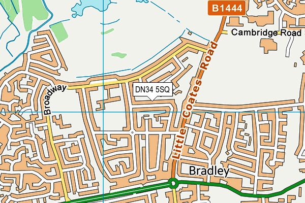 DN34 5SQ map - OS VectorMap District (Ordnance Survey)