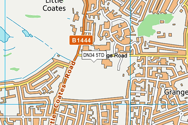 The Western Technology School (Closed) map (DN34 5TD) - OS VectorMap District (Ordnance Survey)
