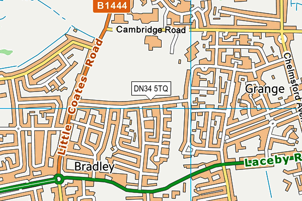 DN34 5TQ map - OS VectorMap District (Ordnance Survey)