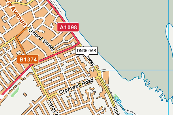 DN35 0AB map - OS VectorMap District (Ordnance Survey)
