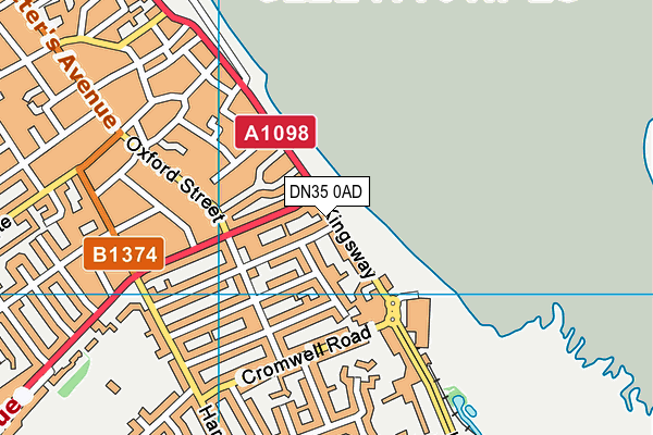 DN35 0AD map - OS VectorMap District (Ordnance Survey)