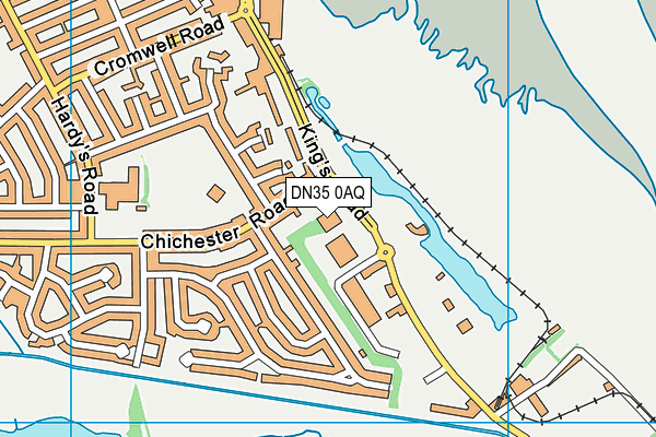 DN35 0AQ map - OS VectorMap District (Ordnance Survey)