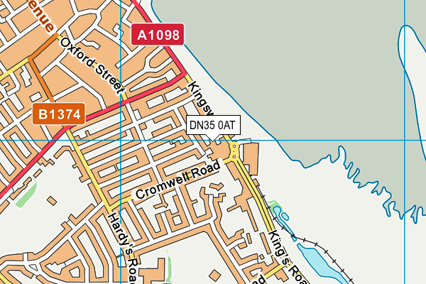 DN35 0AT map - OS VectorMap District (Ordnance Survey)