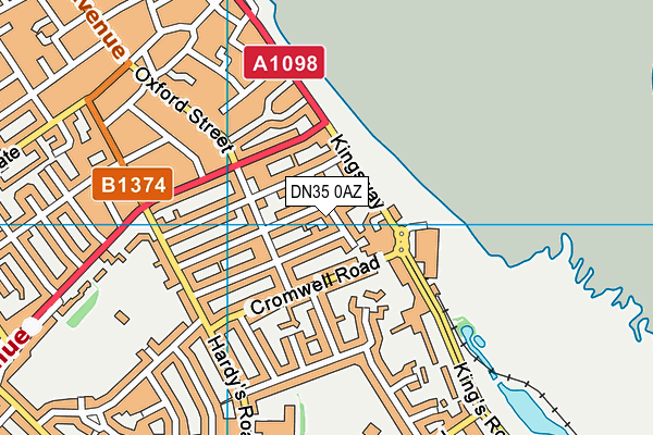 DN35 0AZ map - OS VectorMap District (Ordnance Survey)
