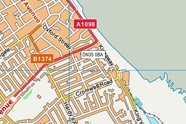 DN35 0BA map - OS VectorMap District (Ordnance Survey)