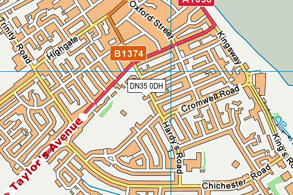 DN35 0DH map - OS VectorMap District (Ordnance Survey)
