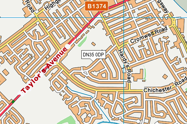 DN35 0DP map - OS VectorMap District (Ordnance Survey)