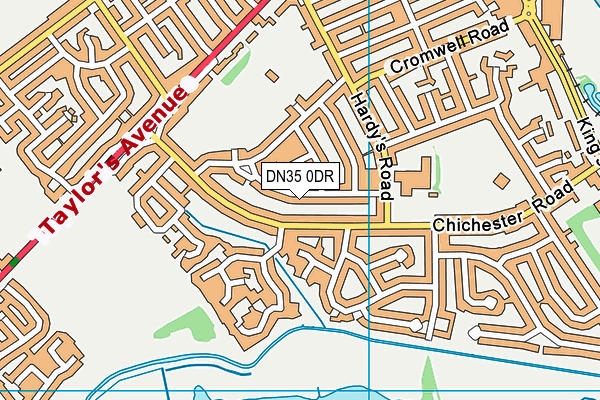DN35 0DR map - OS VectorMap District (Ordnance Survey)