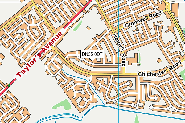 DN35 0DT map - OS VectorMap District (Ordnance Survey)