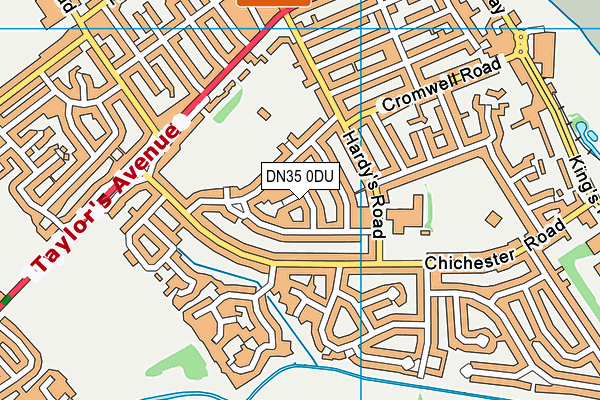 DN35 0DU map - OS VectorMap District (Ordnance Survey)