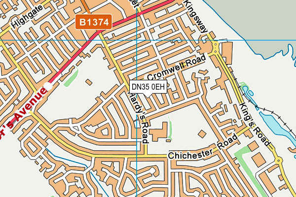 DN35 0EH map - OS VectorMap District (Ordnance Survey)