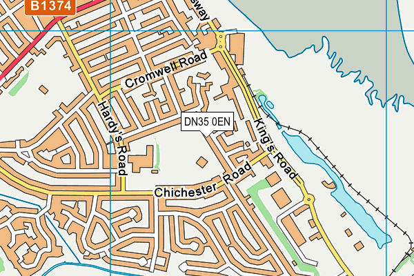 DN35 0EN map - OS VectorMap District (Ordnance Survey)