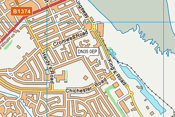 DN35 0EP map - OS VectorMap District (Ordnance Survey)