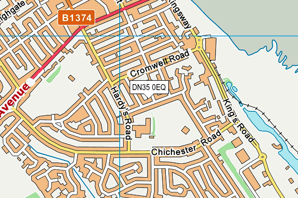 DN35 0EQ map - OS VectorMap District (Ordnance Survey)