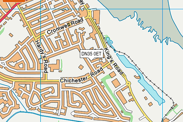 DN35 0ET map - OS VectorMap District (Ordnance Survey)