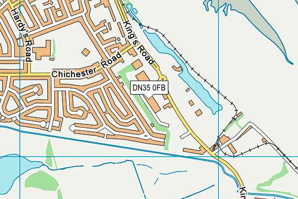 Burn Fitness map (DN35 0FB) - OS VectorMap District (Ordnance Survey)