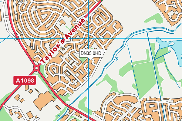 DN35 0HD map - OS VectorMap District (Ordnance Survey)