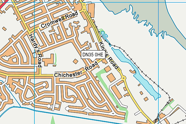 DN35 0HE map - OS VectorMap District (Ordnance Survey)