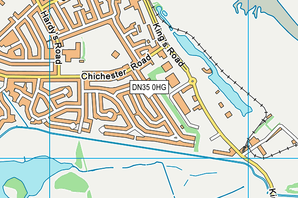 DN35 0HG map - OS VectorMap District (Ordnance Survey)