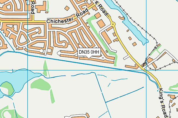 DN35 0HH map - OS VectorMap District (Ordnance Survey)