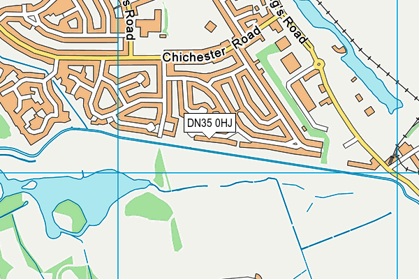 DN35 0HJ map - OS VectorMap District (Ordnance Survey)