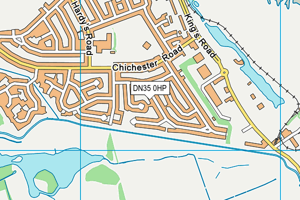 DN35 0HP map - OS VectorMap District (Ordnance Survey)