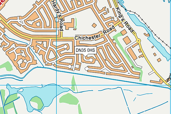 DN35 0HS map - OS VectorMap District (Ordnance Survey)