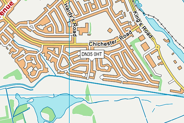 DN35 0HT map - OS VectorMap District (Ordnance Survey)