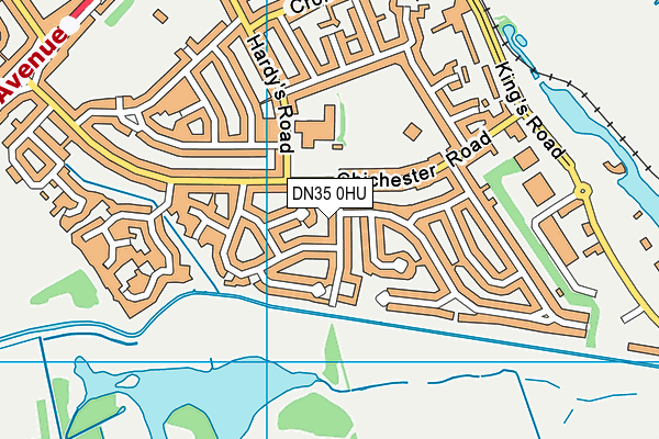 DN35 0HU map - OS VectorMap District (Ordnance Survey)