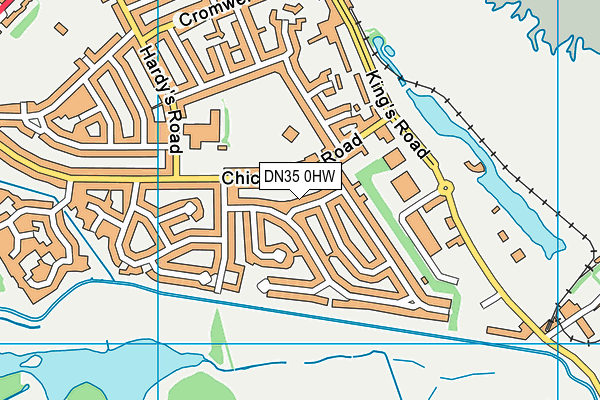 DN35 0HW map - OS VectorMap District (Ordnance Survey)
