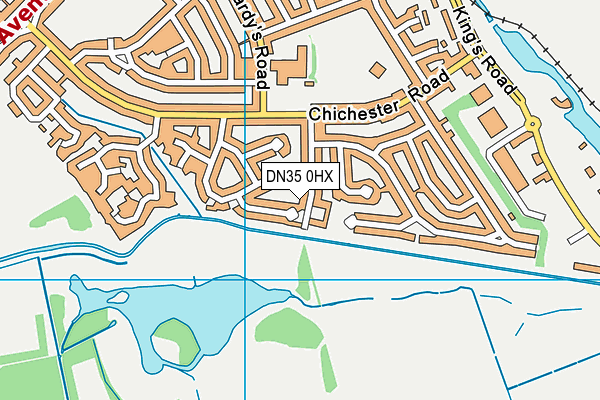 DN35 0HX map - OS VectorMap District (Ordnance Survey)