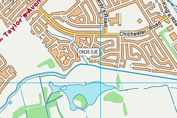 DN35 0JE map - OS VectorMap District (Ordnance Survey)