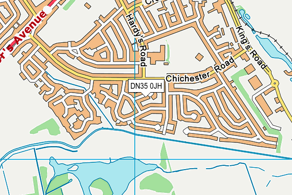 DN35 0JH map - OS VectorMap District (Ordnance Survey)