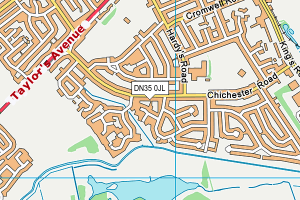 DN35 0JL map - OS VectorMap District (Ordnance Survey)