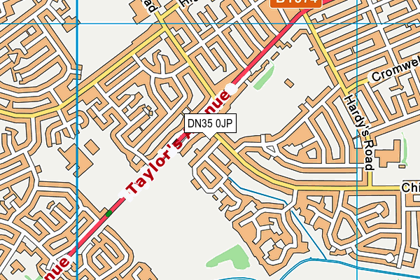DN35 0JP map - OS VectorMap District (Ordnance Survey)