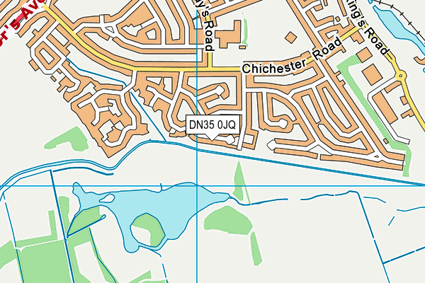 DN35 0JQ map - OS VectorMap District (Ordnance Survey)