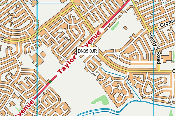 DN35 0JR map - OS VectorMap District (Ordnance Survey)