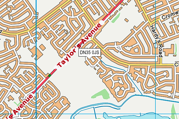 DN35 0JS map - OS VectorMap District (Ordnance Survey)